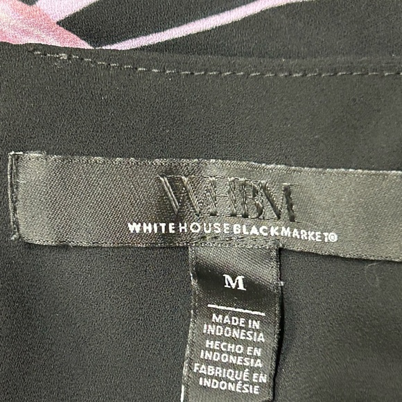 WHBM Floral Flowy Poncho Style Blouse SIze Medium - Picture 3 of 5